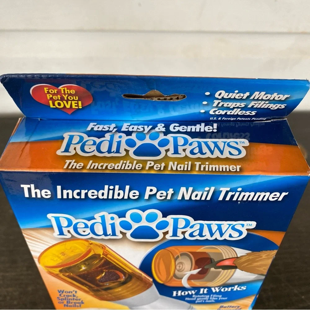 Pedi Paws Pet Nail Trimmer Clipper Grooming Tool Dog Cat